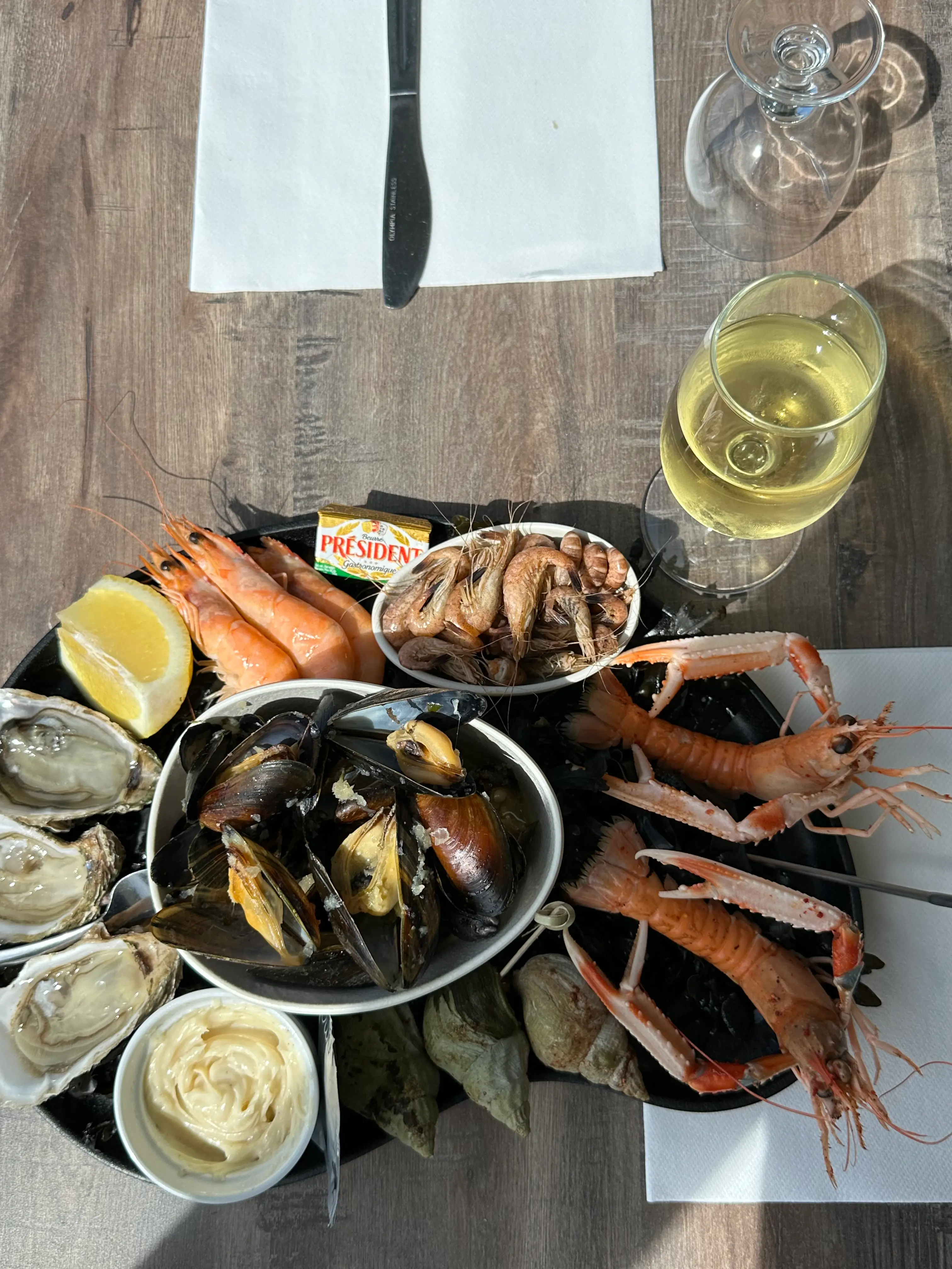 Salade fraîche aux crevettes